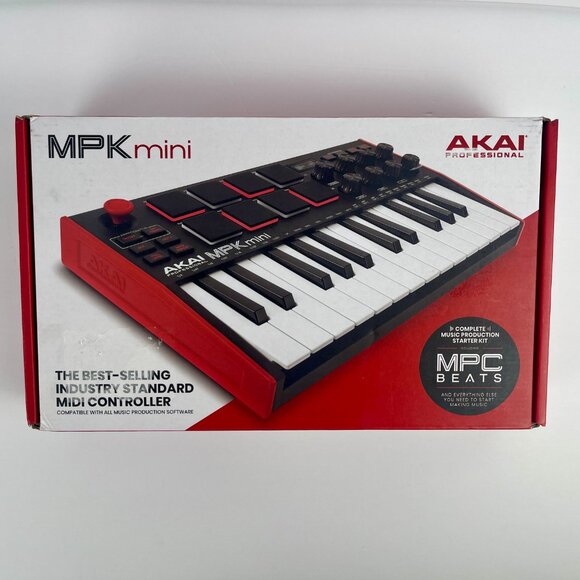 Akai Professional MPK Mini MK3 Red | 25-Key USB MIDI Keyboard Controller - Picture 3 of 16